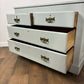 Victorian Blue Painted Pine Chest Of Drawers