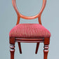 Set of Four Antique Victorian Mahogany Balloon Back Dining Chairs