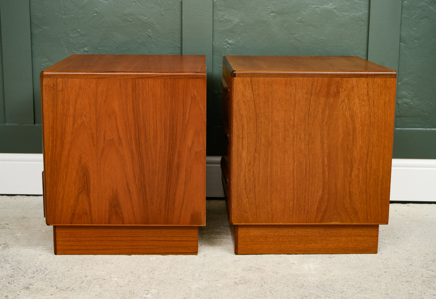 Pair G Plan Fresco Teak Bedside Tables - Mid Century 1970s