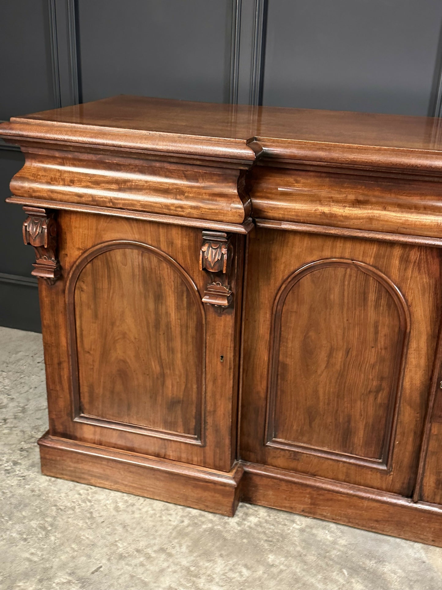 Large Vintage Victorian Mahogany Sideboard