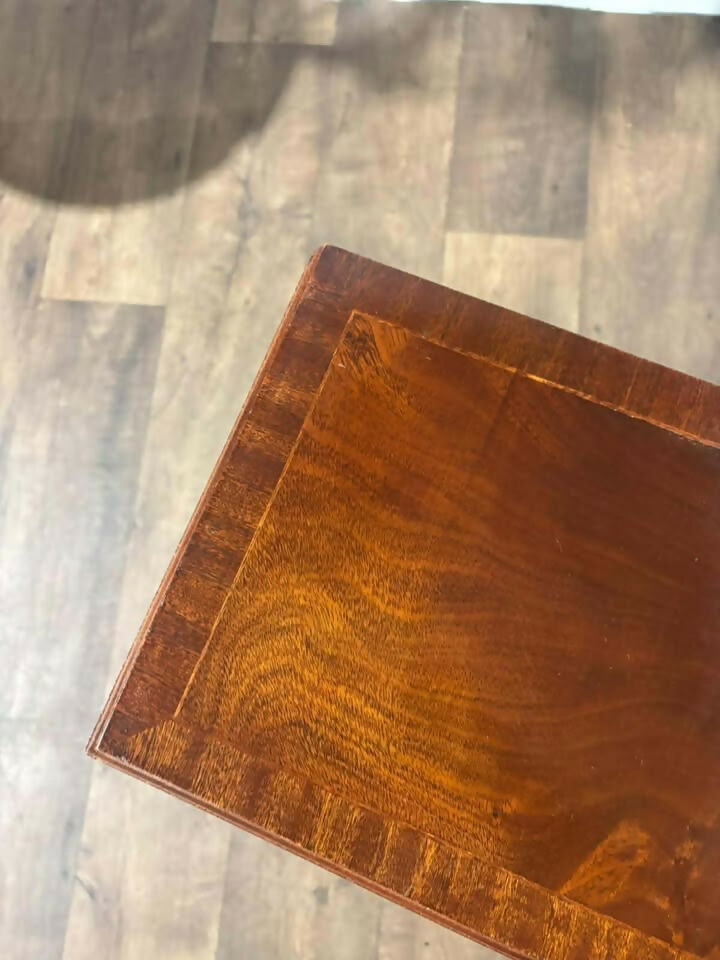 Reproduction Inlaid Mahogany Dwarf Chest