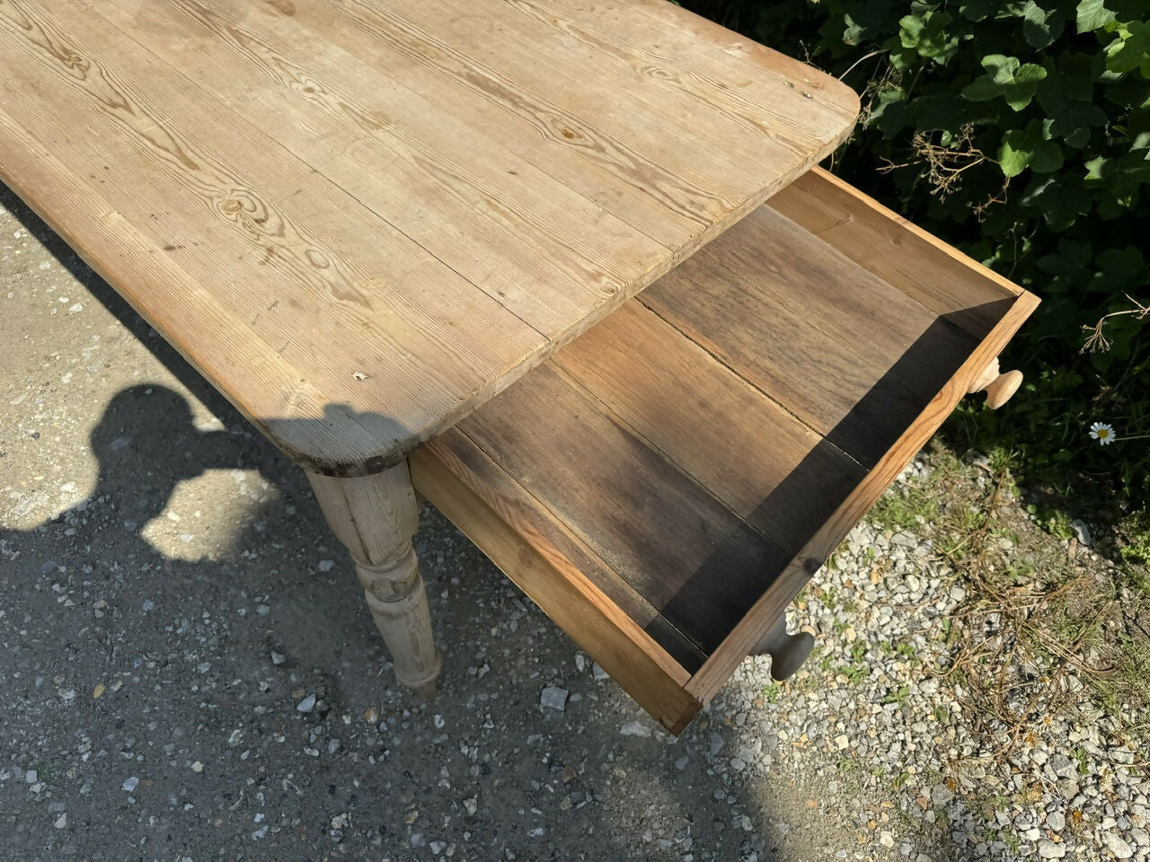 Antique 8 Seater Pine Dining Table