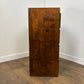Vintage Dark Oak Veneer Narrow Of Four Drawer Chest