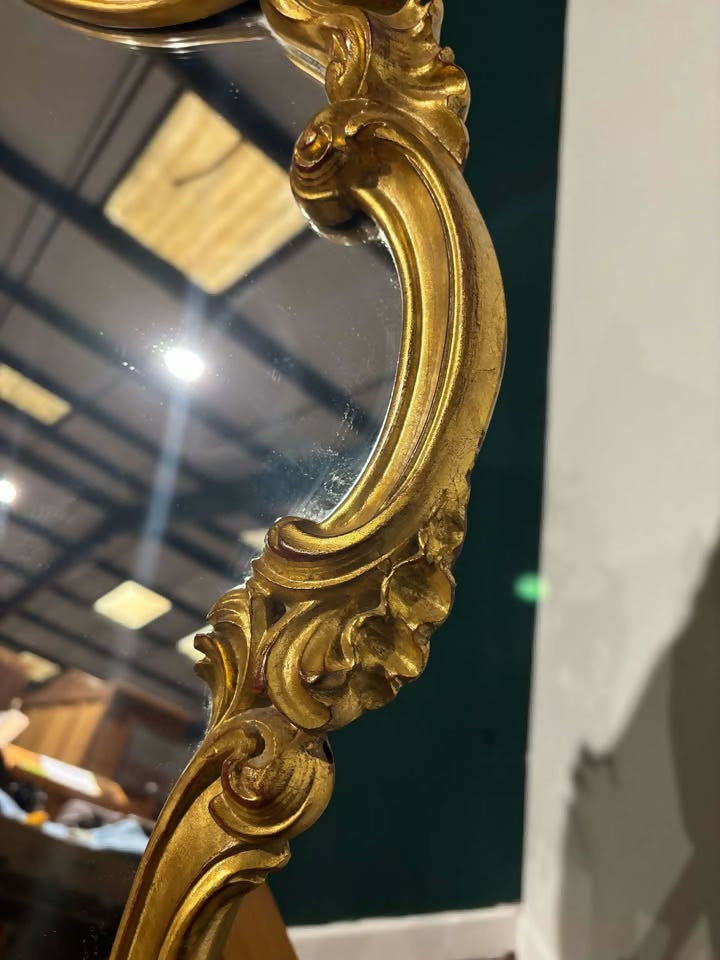 Vintage style Ornate Gilt Framed Wall Mirror 2