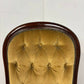 Reproduction Mahogany Button Back Armchair