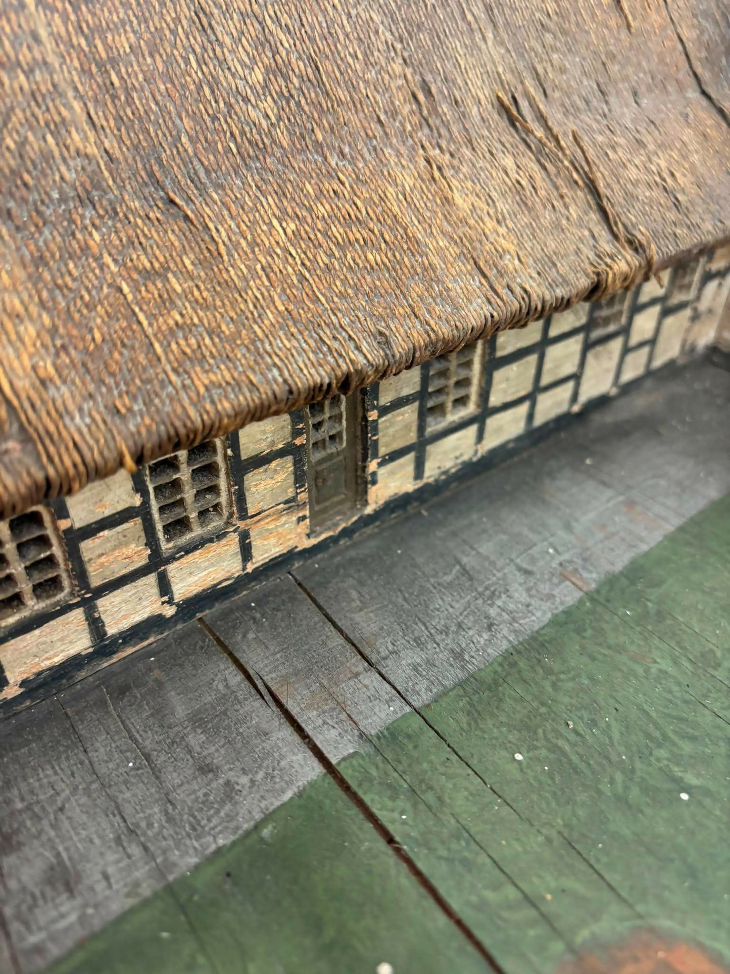 Antique Architectural Model Of Traditional Lower Saxon Farmhouse