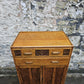 Vintage Oak Tallboy With Two Drawers And Cupboard Super Detailing And Proportions