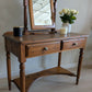 Restored Vintage Ducal Pine Dressing Table with Swing Mirror