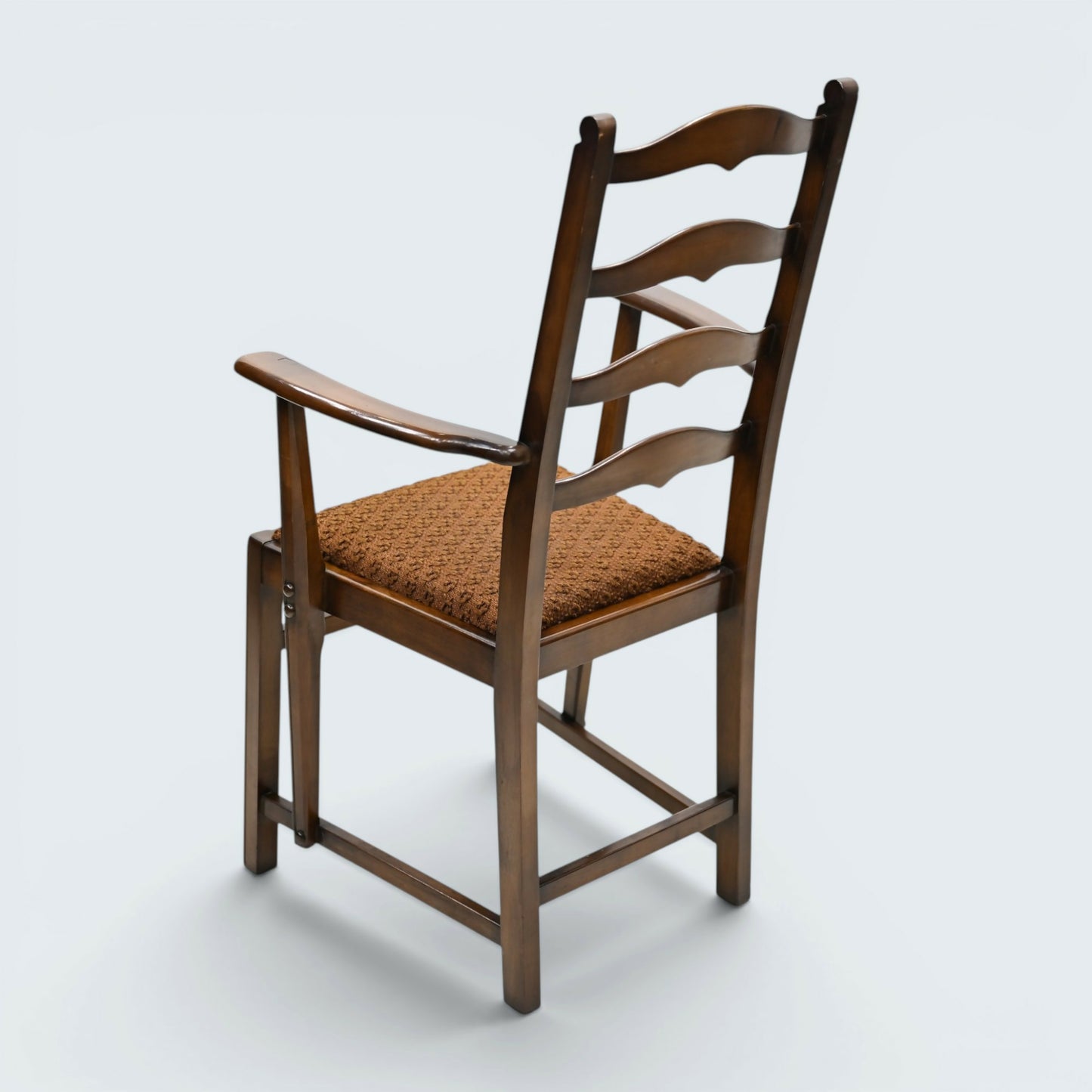6 Ercol Dining Chairs 1970s Ladderback Drop On Seats Blue Label FREE UK Delivery