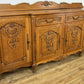 Sideboard Vintage French Louis Style Oak 4 Door Cupboard Carved Cabinet LOT 6361