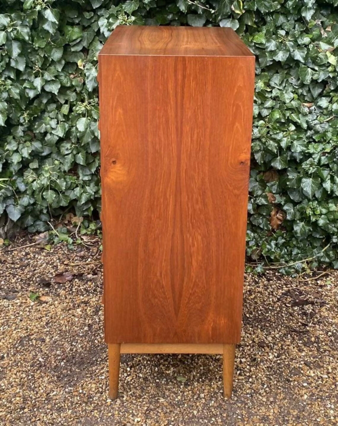 Vintage Tallboy Mid Century Danish Teak Dresser Chest Of Drawers