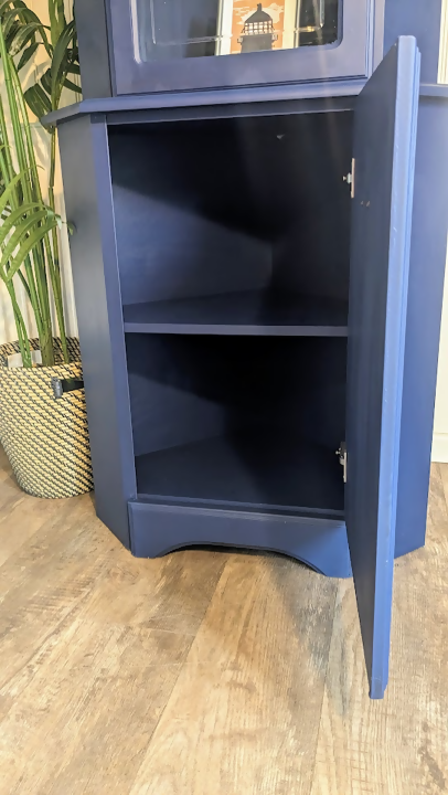 Blue Corner Cabinet R250902