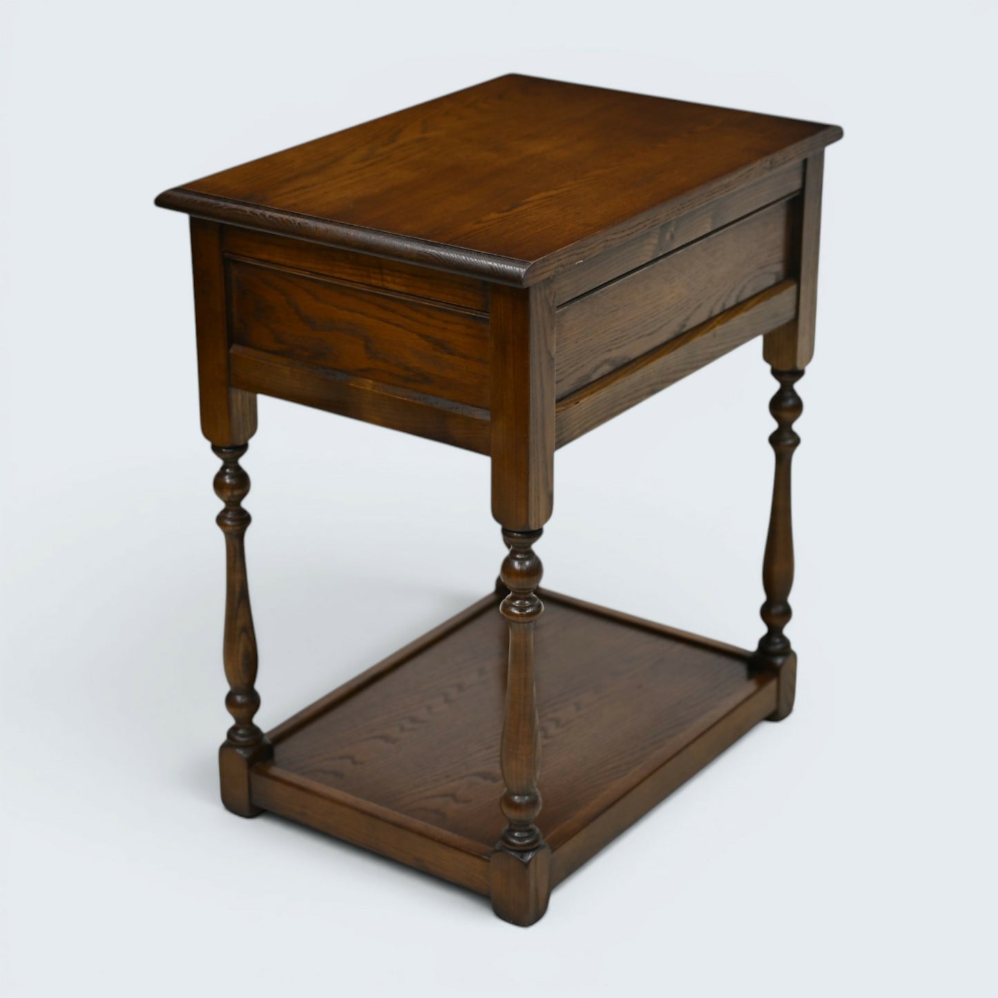 Old Charm Side Table Lamp Table Light Oak Finish With Drawer FREE UK Delivery
