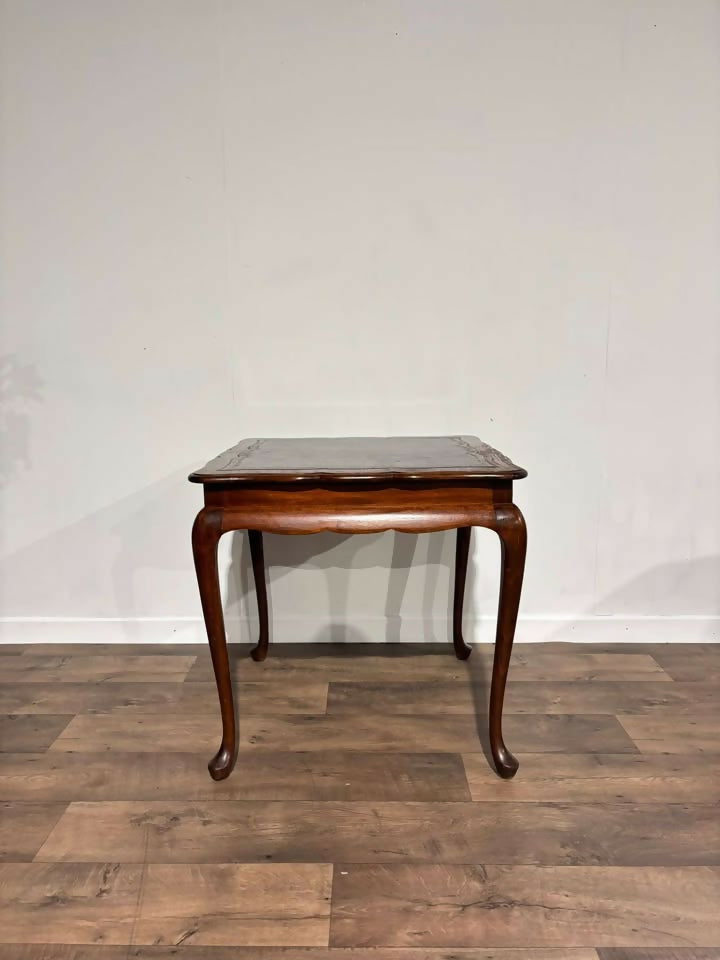 Antique Mahogany Leather Top Centre Table