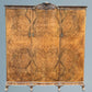Carved Walnut and Maple Three Door Wardrobe Berick Furniture