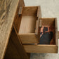 Old Oak Kneehole Desk with Drawers - Lovely Patina