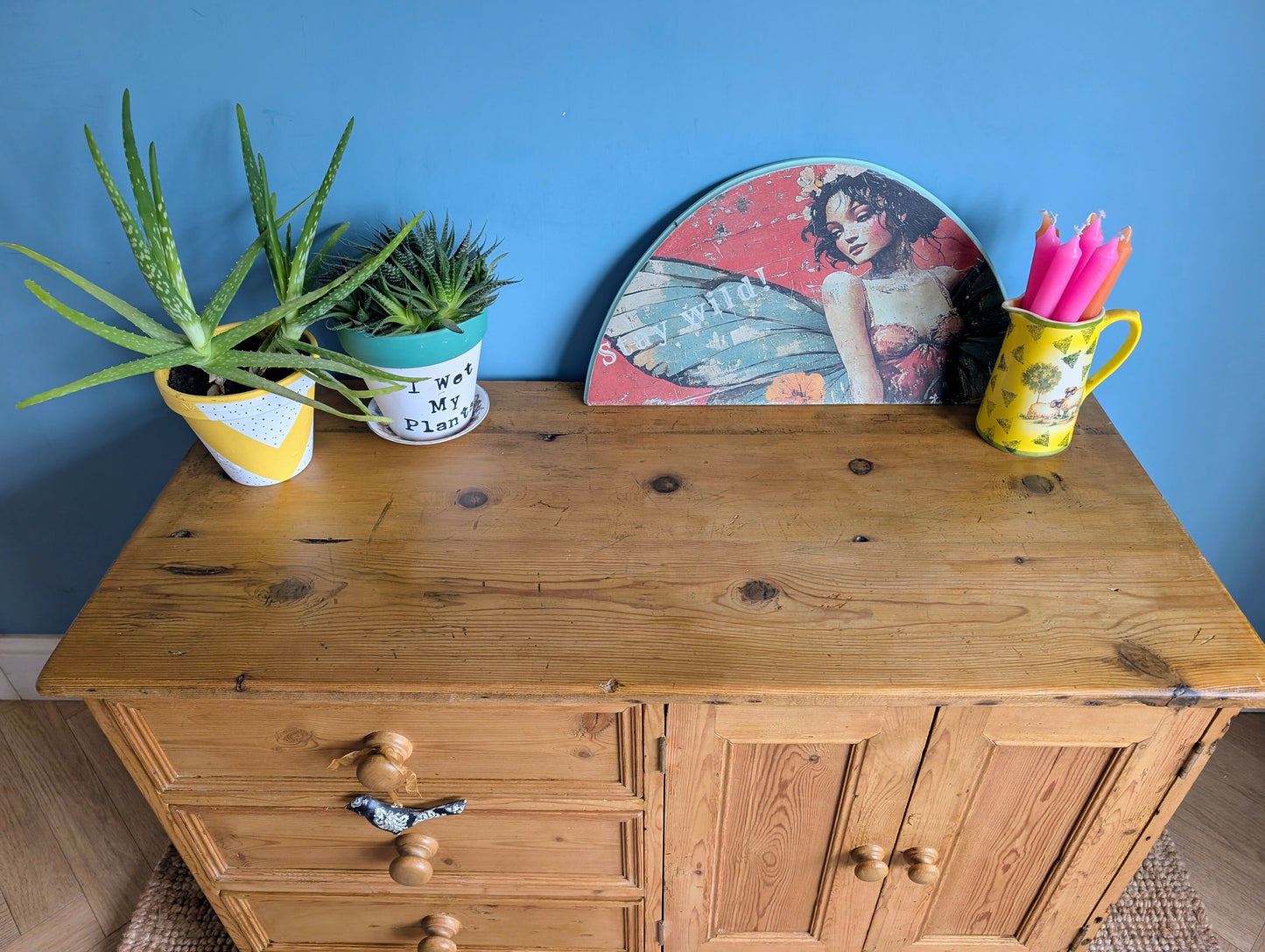 Rustic pine sideboard