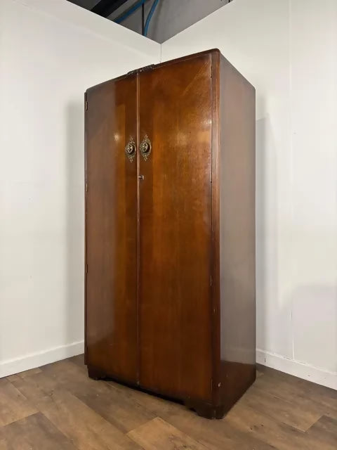 Vintage Oak Fitted Gents Wardrobe