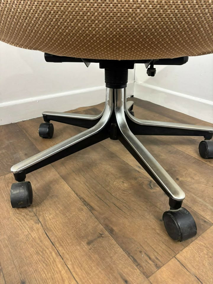 Vintage Upholstered Revolving Office Chair