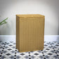 Lloyd Loom Lusty Linen Laundry Bin Basket in Gold