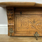 Coat Rack Antique French Carved Oak Wall Mounted 9 Hooks Rack Hanger LOT 6292
