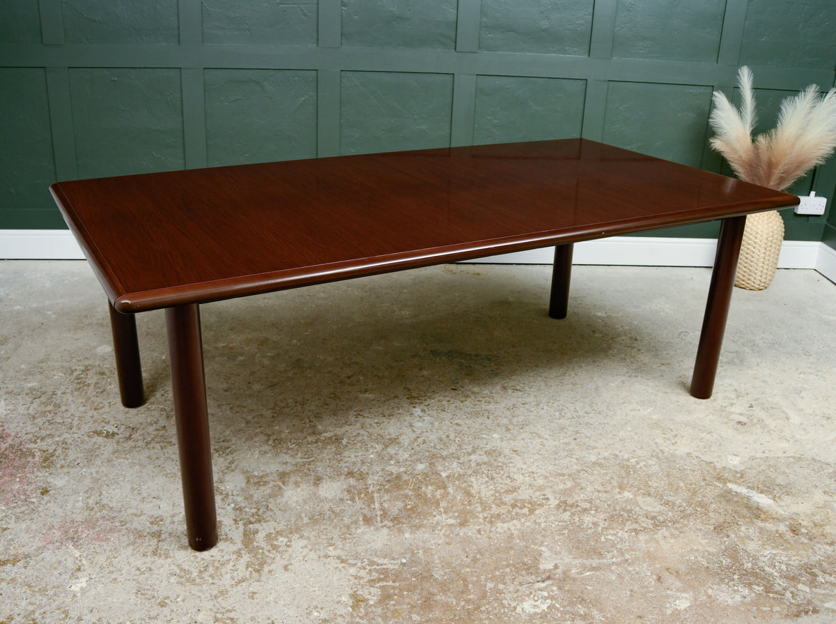 Mid Century Style Mahogany Dining Table or Boardroom Table - 7 FT - 8 Seater