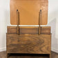 Vintage Beeanese Oak Veneer Dressing Table with Mirror