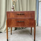 Vintage Mid Century Danish Teak Chest Of Drawers Bedside Scandi Retro R1020