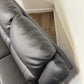 Albion Static Faux Leather Three Seater Sofa