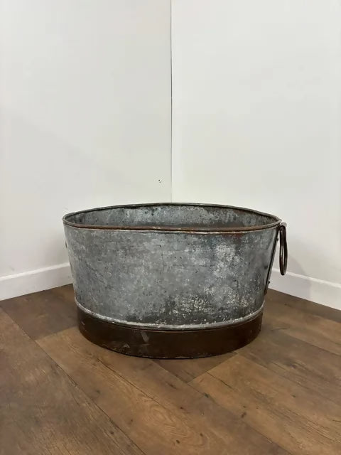 Large Rustic Metal Planter / Trough