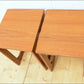 Vintage Bedside Table Set Of 2 Pair McIntosh Teak Mid Century Danish Design