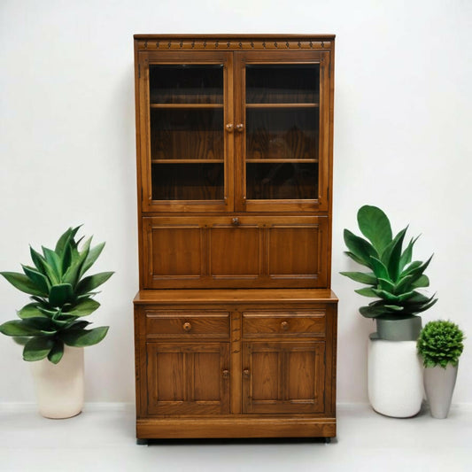Ercol Mural Wall Unit Display/Drinks Cabinet Golden Dawn FREE UK Delivery*