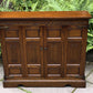 A WOOD BROTHERS OLD CHARM CARVED LIGHT OAK CD STORAGE CABINET / STAND