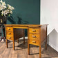 1950’s Oak Kneehole Teachers Desk3