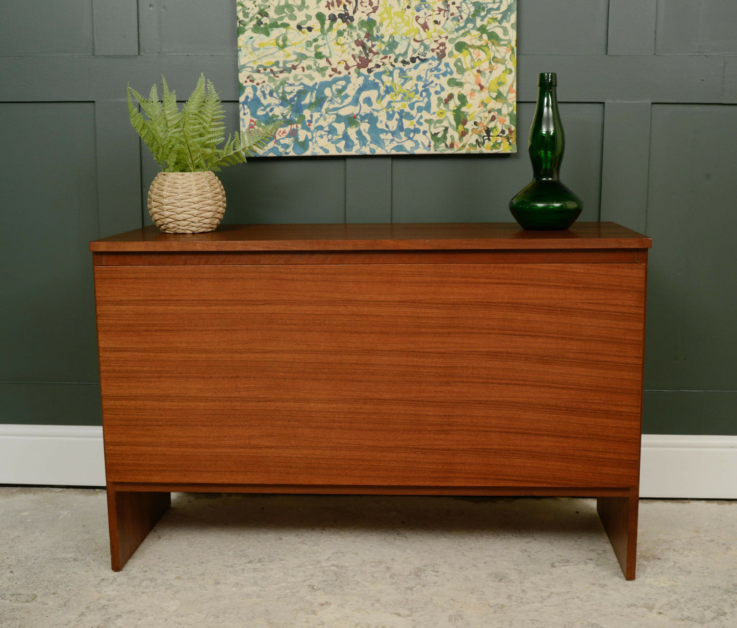 Mid Century Blanket Box - Toy Box - Teak Veneer By Meredew