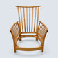 Ercol Piccola Easy Chair Light Orange Upholstery Light Finish FREE UK Delivery*