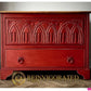 Hand Painted Blanket Box – Vintage Ottoman Trunk – Rustic Wooden Chest – Shabby Chic Storage Box