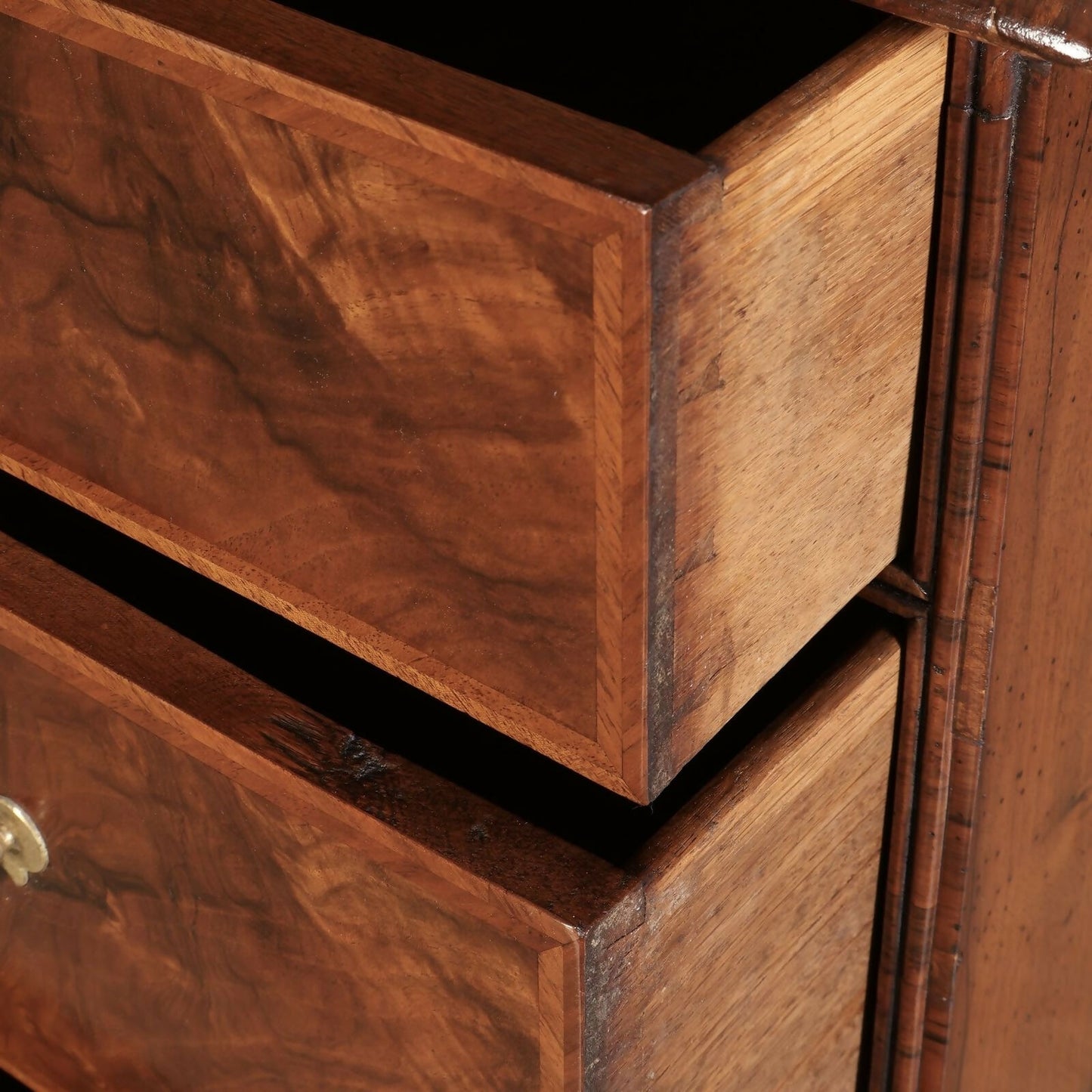 Queen Anne Walnut Tallboy Cabinet On Chest
