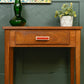 Mid Century Teak Console Table Side Table with Red Handle - 1960s