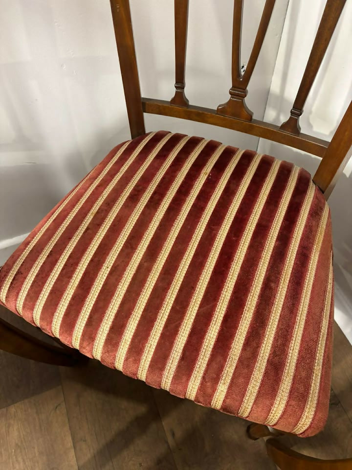 Set of Six Reproduction Mahogany Dining Chairs