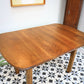 Arts and Crafts Dining Table and Liberty Chairs in Solid Oak with Liberty Fabric