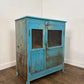 Industrial Style Reclaimed Distressed Blue Indian Cupboard