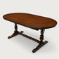 Old Charm Dining Table Tudor Brown Finish Extended Seats 6/8 FREE Delivery*