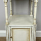 Bedside Table Antique French Style Marble Top Oak Cabinet Nightstand LOT 6224