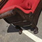 Vintage Victorian 3 Seater Mahogany Sofa With Curved Ends, Lions Paw Feet. Stunning!!