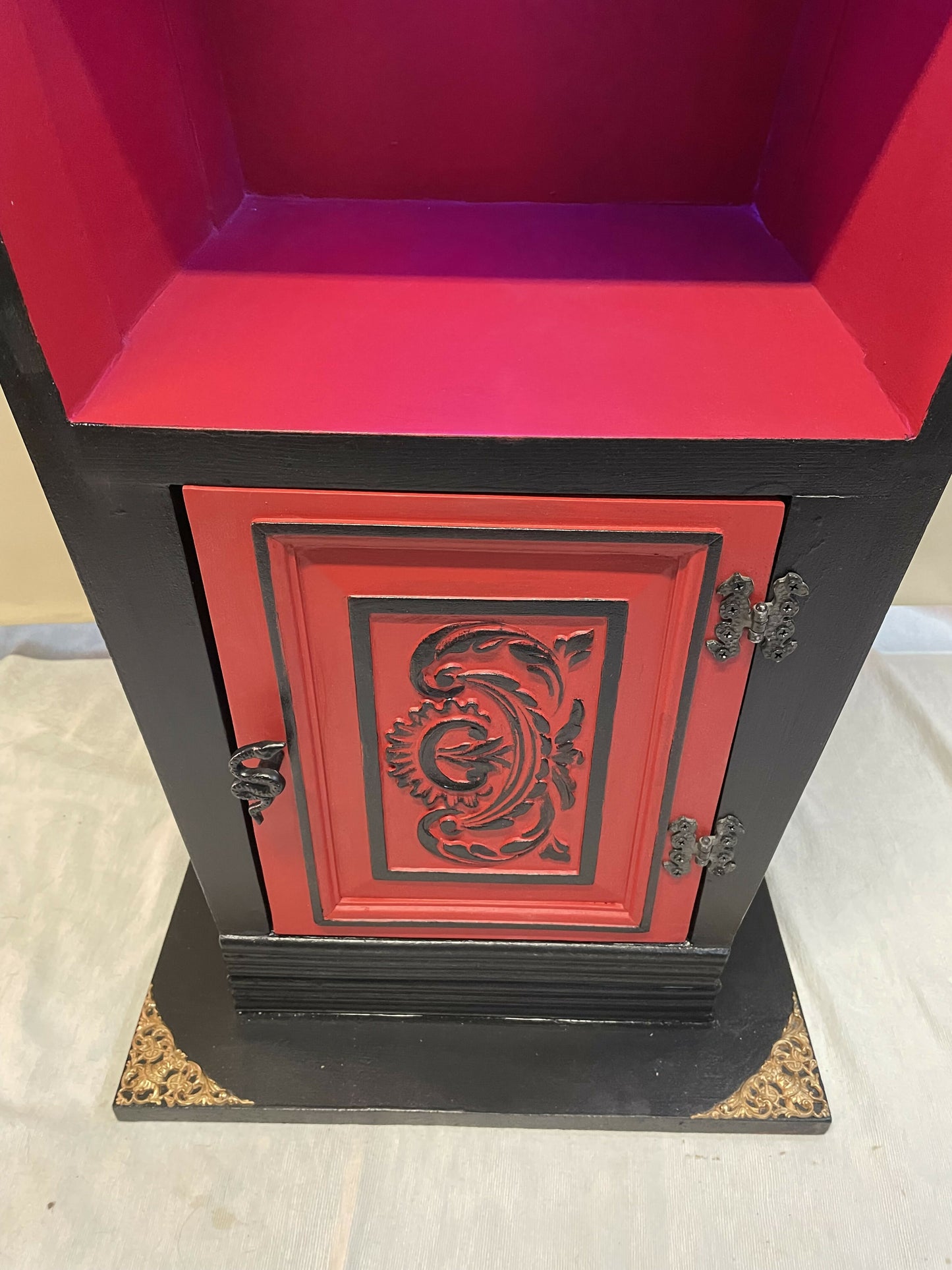 Genuine Oak Coffin Display Storage Unit