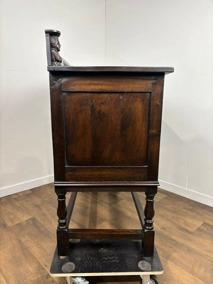 Late 19th Century Carved Oak Sideboard