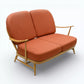 Ercol Jubilee 2str Sofa Genuine Ercol Upholstery Light #203/2 FREE UK Delivery. SBR11035/1010E