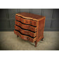 Large Walnut Serpentine Shaped Vintage Chest of Drawers