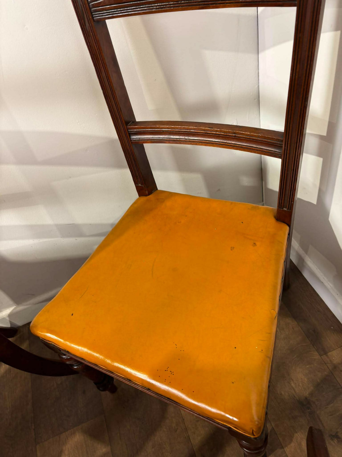 Set Of Six Edwardian Mahogany Dining Chairs